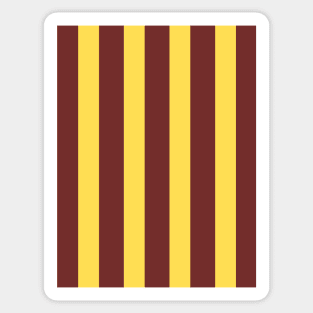 Sheffield United Retro 1982 Away Yellow and Brown Stripes Sticker